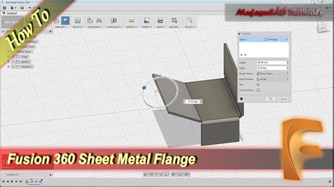 fusion 360 sheet metal bend relief|fusion 360 flange sheet metal.